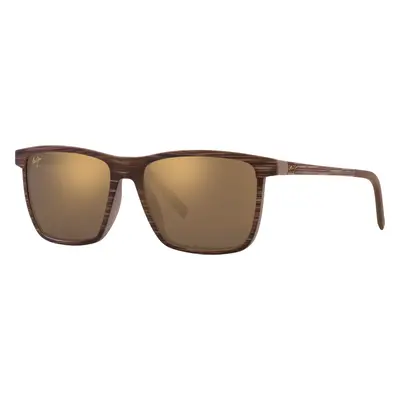 Maui Jim Unisex Sunglass One Way - Frame color: Brown, Lens color: Bronze Polarized