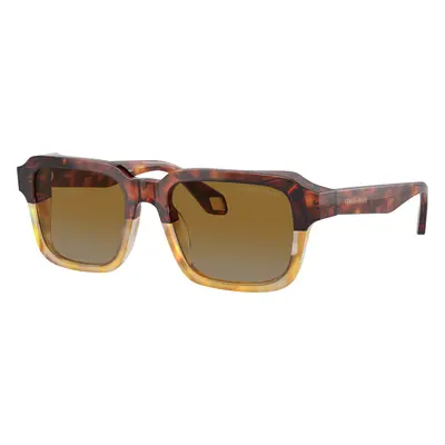 Giorgio Armani Man Sunglass AR8194U - Frame color: Red Havana/Honey Havana, Lens color: Light G