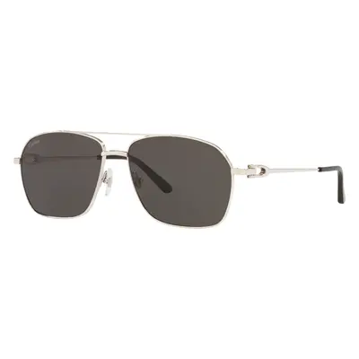 Cartier Man Sunglass CT0306S - Frame color: Silver, Lens color: Grey