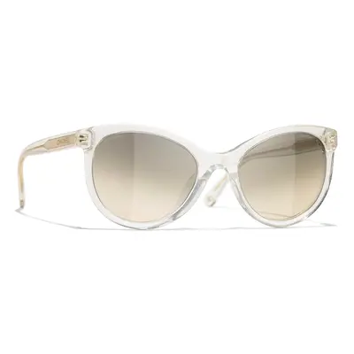 Chanel Woman Sunglass Pantos Sunglasses CH5523U - Frame color: Transparent, Lens color: Grey