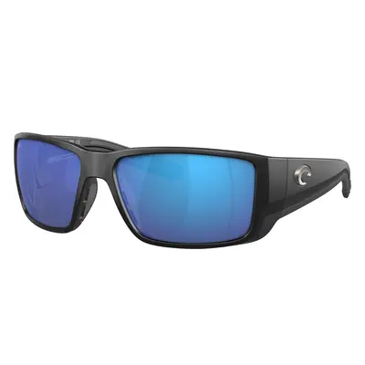 Costa Man Sunglass 6S9078 Blackfin PRO - Frame color: Matte Black, Lens color: Blue Mirror