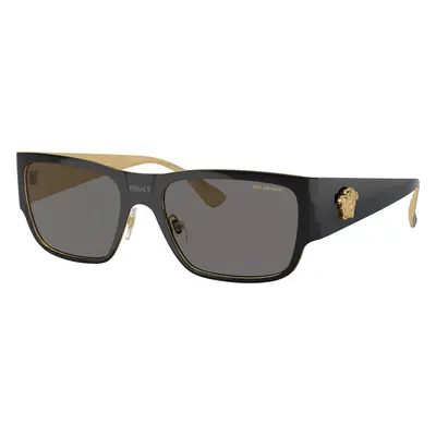 Versace Man Sunglass VE2262 - Frame color: Black, Lens color: Dark Grey Polarized