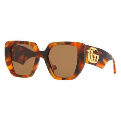 Gucci Woman Sunglass GG0956S - Frame color: Tortoise, Lens color: Brown