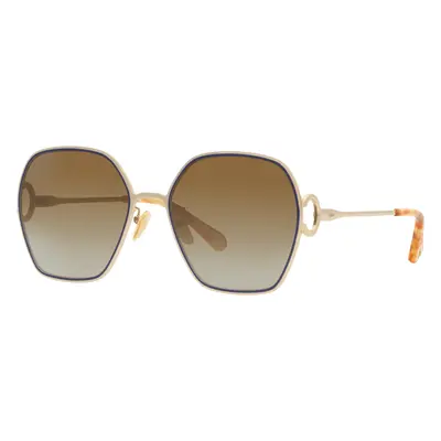 Chloé Woman Sunglass CH0146S - Frame color: Black, Lens color: Brown