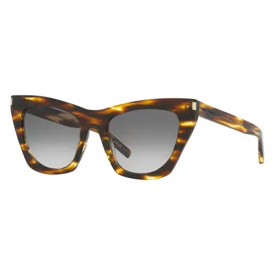 Saint Laurent Woman Sunglass SL 214 Kate - Frame color: Tortoise Brown, Lens color: Grey