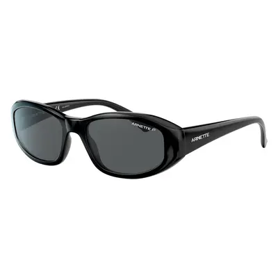 Arnette Unisex Sunglass AN4266 LIZARD - Frame color: Shiny Black, Lens color: Polar Dark Grey