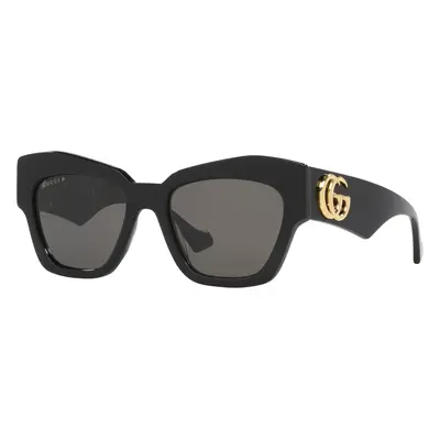 Gucci Woman Sunglass GG1422S - Frame color: Black Shiny, Lens color: Grey