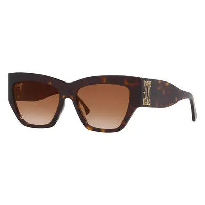 Cartier Woman Sunglass CT0435S - Frame color: Tortoise, Lens color: Brown