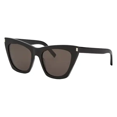 Saint Laurent Woman Sunglass SL 214 Kate - Frame color: Black Shiny, Lens color: Grey