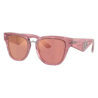 Dolce&Gabbana Woman Sunglass DG4437 - Frame color: Fleur Pink, Lens color: Pink Dark Mirror Red