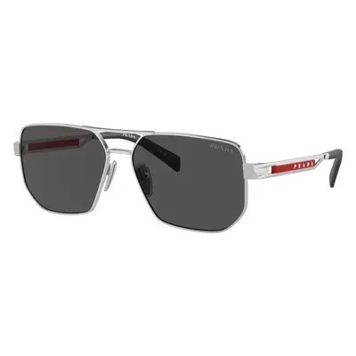 Prada Linea Rossa Man Sunglass PS 51ZS - Frame color: Silver, Lens color: Dark Grey