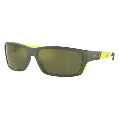 Arnette Man Sunglass AN4336 Frambuesa - Frame color: Military/Lime Matte/Shiny, Lens color: Dar