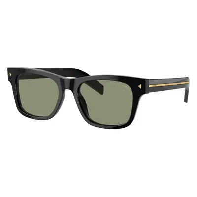 Prada Man Sunglass PR A17S - Frame color: Black, Lens color: Polarized Green