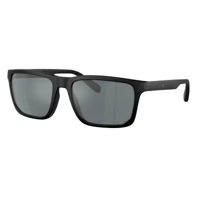 Emporio Armani Man Sunglass EA4219 - Frame color: Matte Black, Lens color: Grey Mirror Black