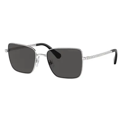 Swarovski Woman Sunglass SK7015 - Frame color: Silver, Lens color: Dark Grey