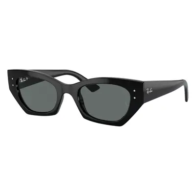 Ray-Ban Unisex Sunglass RB4430 Zena Bio-Based - Frame color: Black, Lens color: Dark Grey