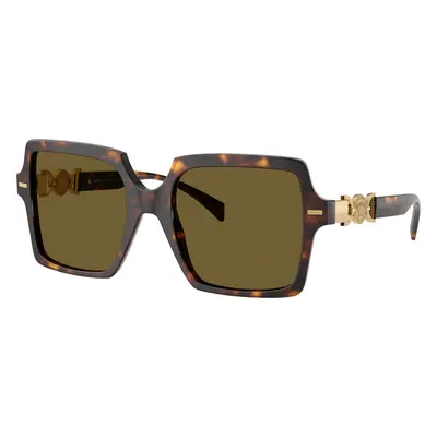 Versace Woman Sunglass VE4441 - Frame color: Havana, Lens color: Dark Brown