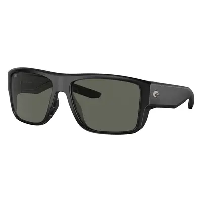 Costa Man Sunglass 6S9116 Taxman - Frame color: Matte Black, Lens color: Gray