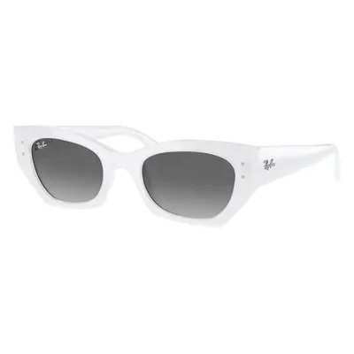 Ray-Ban Unisex Sunglass RB4430 Zena Bio-Based - Frame color: White Snow, Lens color: Grey