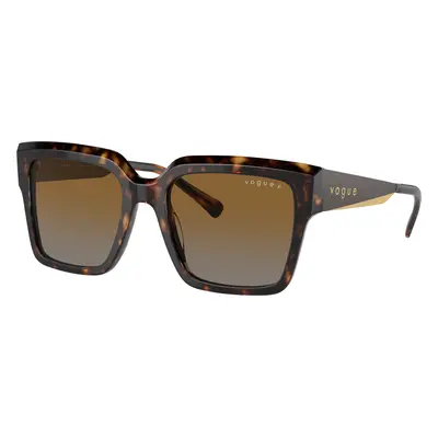 Vogue Eyewear Woman Sunglass VO5553S - Frame color: Dark Havana, Lens color: Gradient Brown Pol