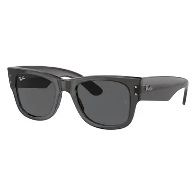 Ray-Ban Unisex Sunglass RB0840S Mega Wayfarer - Frame color: Transparent Black, Lens color: Dar