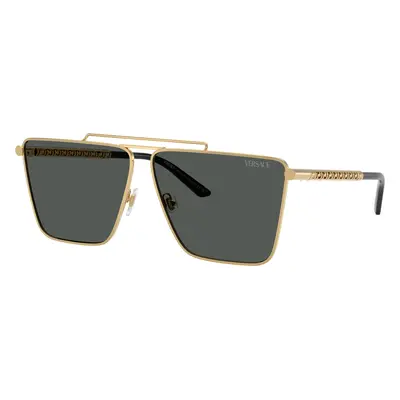 Versace Man Sunglass VE2266 - Frame color: Gold, Lens color: Dark Grey