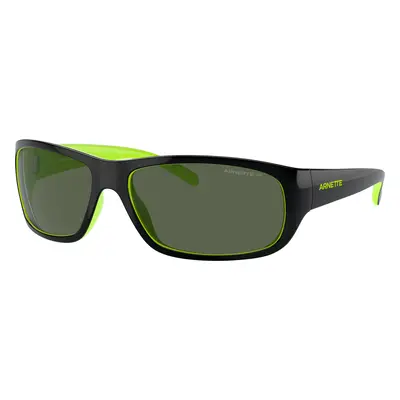 Arnette Man Sunglass AN4290 Uka-Uka - Frame color: Top Black/Fluo Green, Lens color: Dark Green