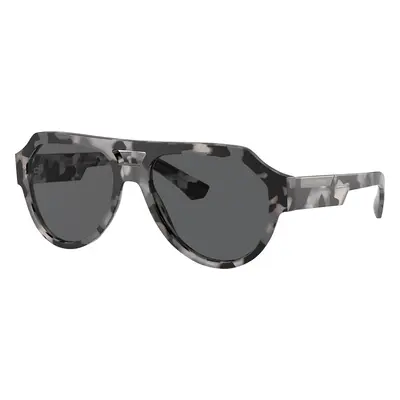 Dolce&Gabbana Man Sunglass DG4466 - Frame color: Havana Grey, Lens color: Dark Grey