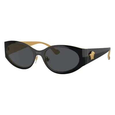 Versace Woman Sunglass VE2263 - Frame color: Black, Lens color: Dark Grey