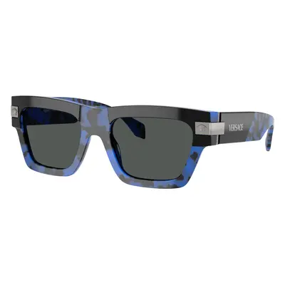 Versace Man Sunglass VE4464 - Frame color: Havana Blue, Lens color: Dark Grey