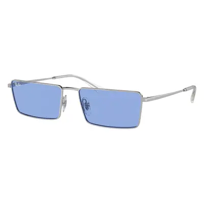 Ray-Ban Unisex Sunglass RB3741 Emy Bio-Based - Frame color: Silver, Lens color: Blue