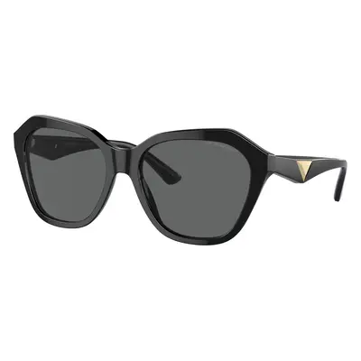 Emporio Armani Woman Sunglass EA4221 - Frame color: Shiny Black, Lens color: Dark Grey