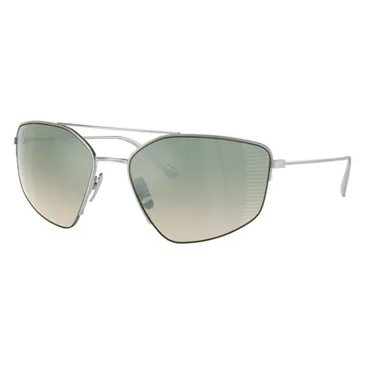 Ferrari Man Sunglass FH1009T - Frame color: Silver, Lens color: Gradient Green Mirror