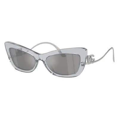 Dolce&Gabbana Woman Sunglass DG4467B - Frame color: Transparent Grey, Lens color: Light Grey Mi