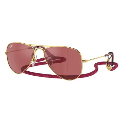 Ray-Ban Unisex Sunglass RB9506S Mini Aviator Summer Capsule - Frame color: Arista Gold, Lens co