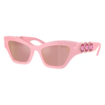 Swarovski Woman Sunglass SK6021 - Frame color: Milky Pink, Lens color: Pink Mirror Pink