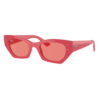 Ray-Ban Unisex Sunglass RB4430 Zena Bio-Based - Frame color: Red Cherry, Lens color: Pink