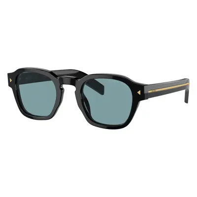 Prada Man Sunglass PR A16S - Frame color: Black, Lens color: Polarized Green