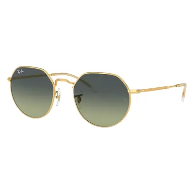 Ray-Ban Unisex Sunglass RB3565 Jack - Frame color: Arista Gold, Lens color: Green Vintage