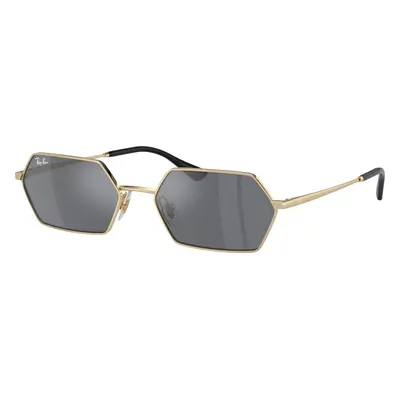 Ray-Ban Unisex Sunglass RB3728 Yevi Bio-Based - Frame color: Light Gold, Lens color: Dark Grey