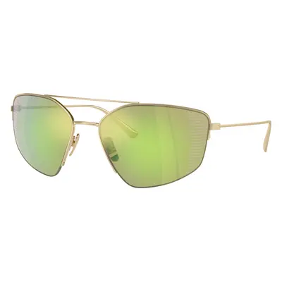 Ferrari Man Sunglass FH1009T - Frame color: Pale Gold, Lens color: Green Mirror