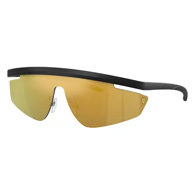 Scuderia Ferrari Unisex Sunglass FZ6001 - Frame color: Matte Black, Lens color: Gold Mirror