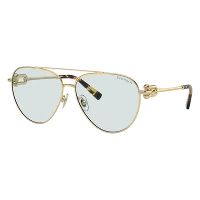 Tiffany & Co. Woman Sunglass TF3092 - Frame color: Pale Gold, Lens color: Azure Photo