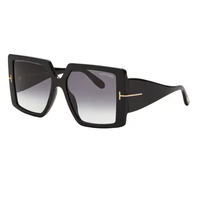 Tom Ford Woman Sunglass FT0790 - Frame color: Black Shiny, Lens color: Grey Grad