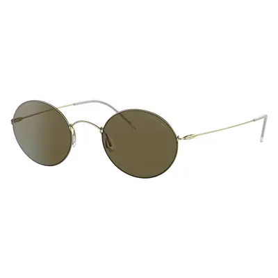 Giorgio Armani Man Sunglass AR6115T - Frame color: Pale Gold, Lens color: Dark Brown