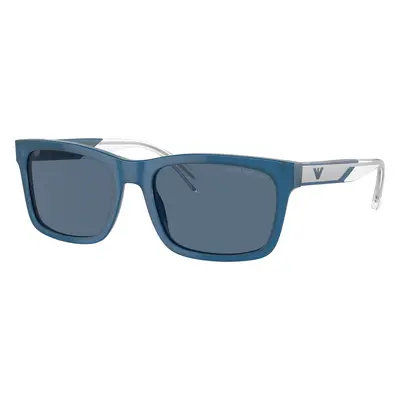 Emporio Armani Man Sunglass EA4224 - Frame color: Shiny Opaline Blue, Lens color: Dark Blue