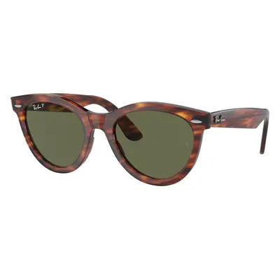 Ray-Ban Unisex Sunglass RB2241 Wayfarer Way - Frame color: Striped Havana, Lens color: Green