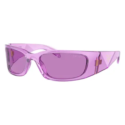 Prada Woman Sunglass PR A14S - Frame color: Transparent Ametyst, Lens color: Purple