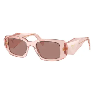 Prada Woman Sunglass PR 17WS - Frame color: Transparent Peach, Lens color: Light Brown