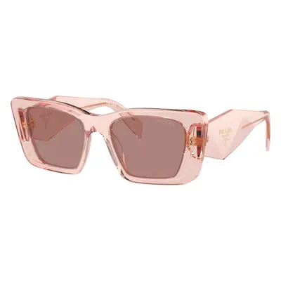 Prada Woman Sunglass PR 08YS - Frame color: Transparent Peach, Lens color: Light Brown